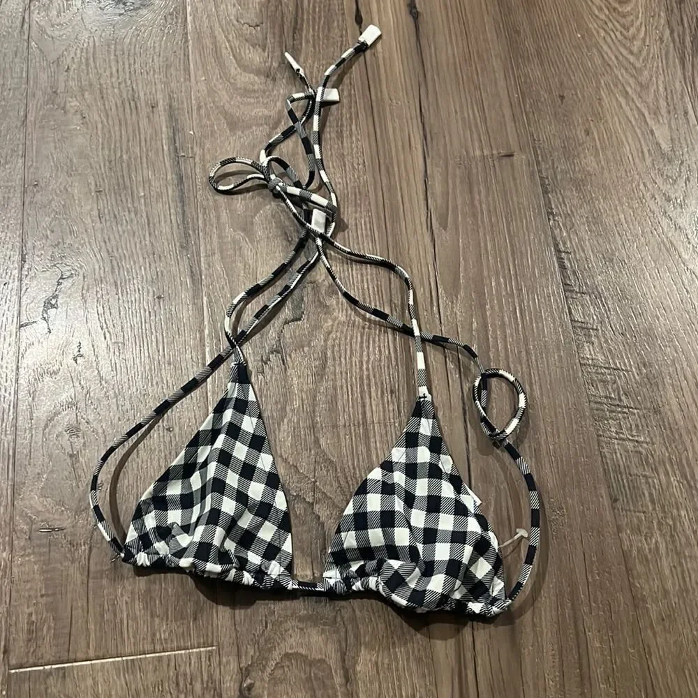 Tory Burch printed string bikini top
